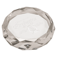 3" Clear Round Crystal Paperweight