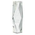 8" Clear Crystal Facet Tower