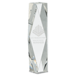 10" Clear Crystal Facet Tower