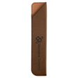 6 1/4" Dark Brown Laserable Leatherette Pen Sleeve