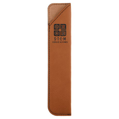 6 1/4" Rawhide Laserable Leatherette Pen Sleeve