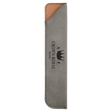 6 1/4" Gray Laserable Leatherette Pen Sleeve