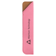 6 1/4" Pink Laserable Leatherette Pen Sleeve