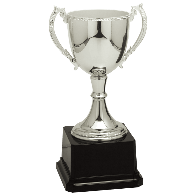 Silver 8 3/4" Completed Zinc Cup Trophy
