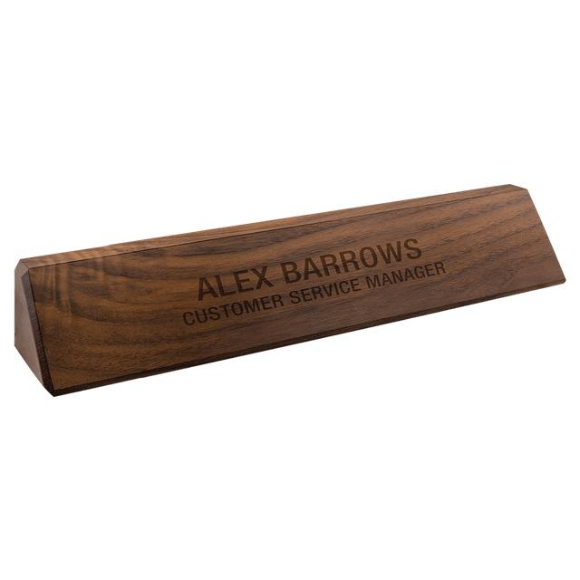 12 1/2" Genuine Walnut Desk Wedge