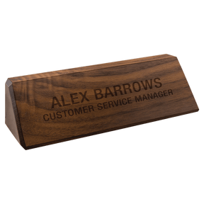 8 1/2" Genuine Walnut Desk Wedge