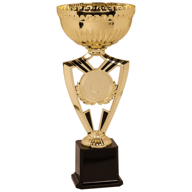15" Gold Ribbon 2" Insert Holder Easy Cup Kit
