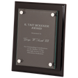 8" x 10" Black Piano Finish Floating Glass Plaque