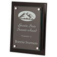 9" x 12" Black Piano Finish Floating Glass Plaque