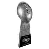 Antique Silver 10 1/4" Football Resin