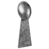 Antique Silver 15" Football Resin