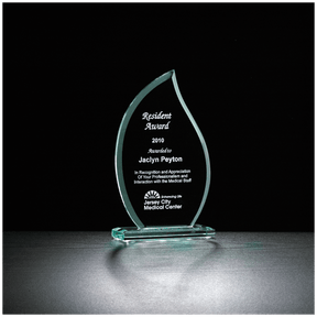 7 1/2" Flame Series Glass Award