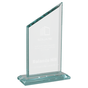 4 3/4 x 7 1/2" Zenith Series Glass Award