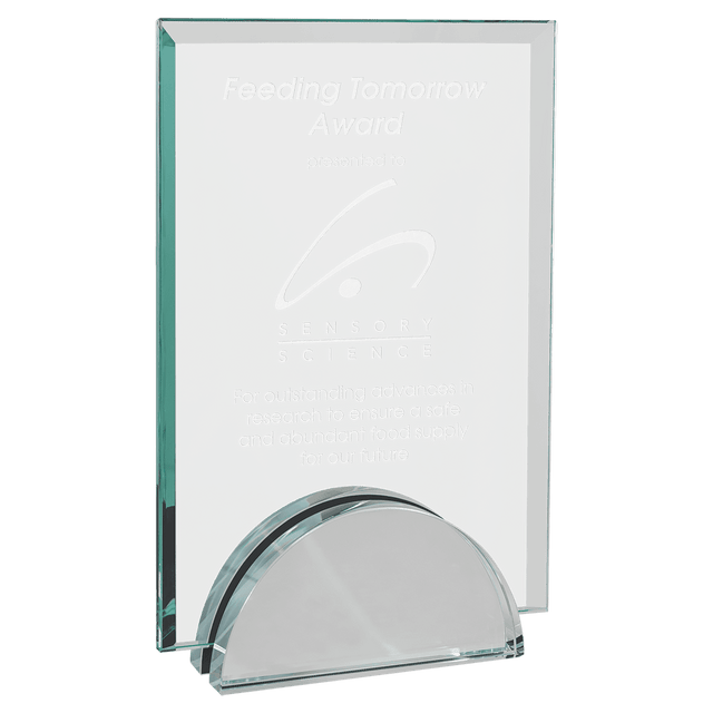 6" x 8 1/4" Apex Series Glass Award