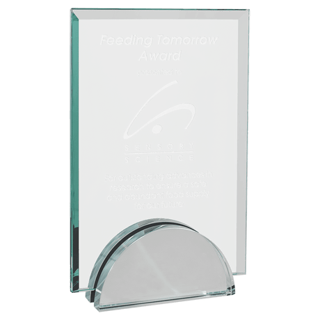 7" x 9 1/4" Apex Series Glass Award