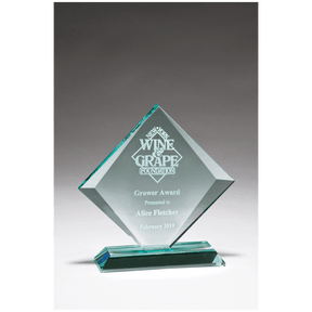 8" x 8" Diamond Series Glass Award