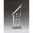 3 5/8" x 9 5/8" x 3/8" Thick Zenith Series Clear Glass with Prism-Effect Base