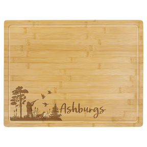 19 3/4" x 15" Bamboo Cutting Board with Drip Ring