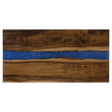 18"x 9" Acacia with Blue Pearl Resin Serving Board