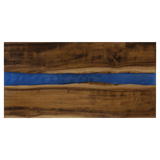 18"x 9" Acacia with Blue Pearl Resin Serving Board