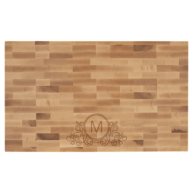 22" x 13" x 1 1/2" Maple Butcherblock Cutting Board