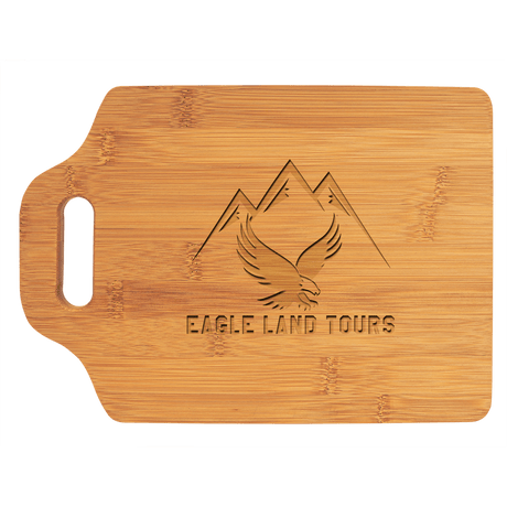 11" x 7 3/4" Bamboo Cutting Board with Handle