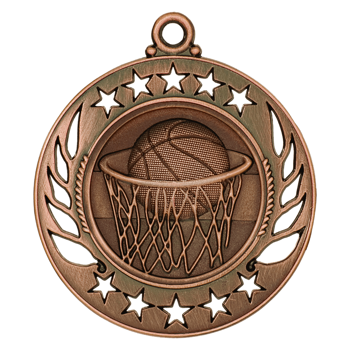 2 1/4" Basketball Galaxy Medal