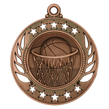 2 1/4" Basketball Galaxy Medal