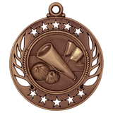Antique Bronze 2 1/4" Cheer Galaxy Medal