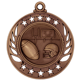 2 1/4" Football Galaxy Medal