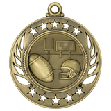 2 1/4" Football Galaxy Medal