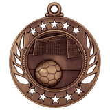 Antique Bronze 2 1/4" Soccer Galaxy Medal