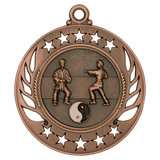 Antique Bronze 2 1/4" Martial Arts Galaxy Medal