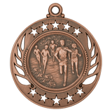 Antique Bronze 2 1/4" Cross Country Galaxy Medal
