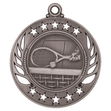 Antique Silver 2 1/4" Tennis Galaxy Medal