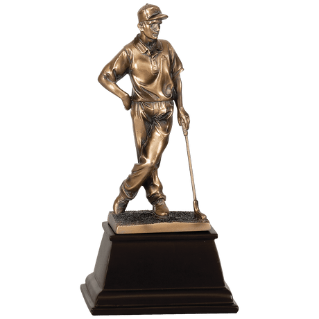 9" Bronze Male Golf Resin Award