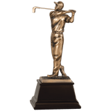 9 3/4" Bronze Male Golf Resin Award
