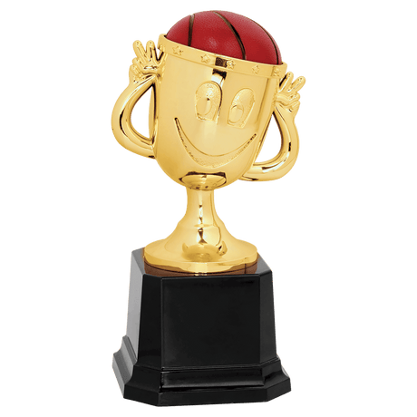 6" Basketball Happy Cup Trophy