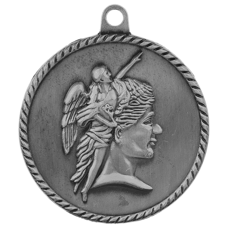 Antique Silver 2" Achievement High Relief Medal
