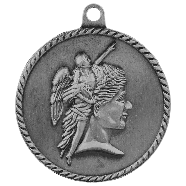 Antique Silver 2" Achievement High Relief Medal