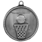 2" Basketball High Relief Medal