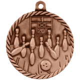 2" Bowling High Relief Medal