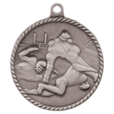 2" Football High Relief Medal