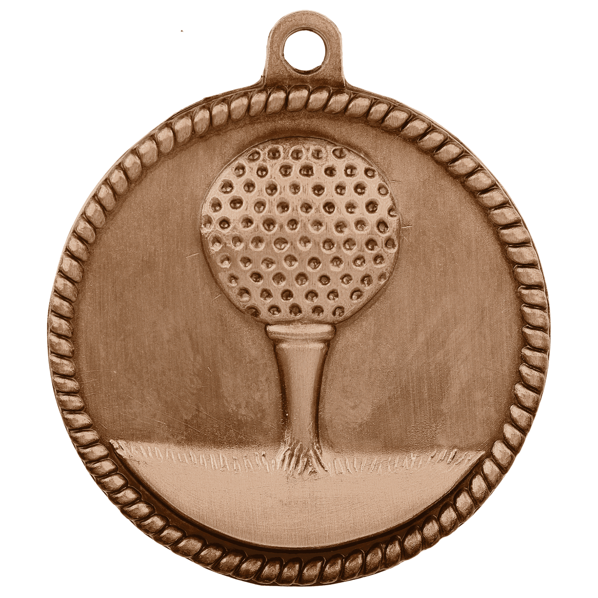 Antique Bronze 2" Golf High Relief Medal