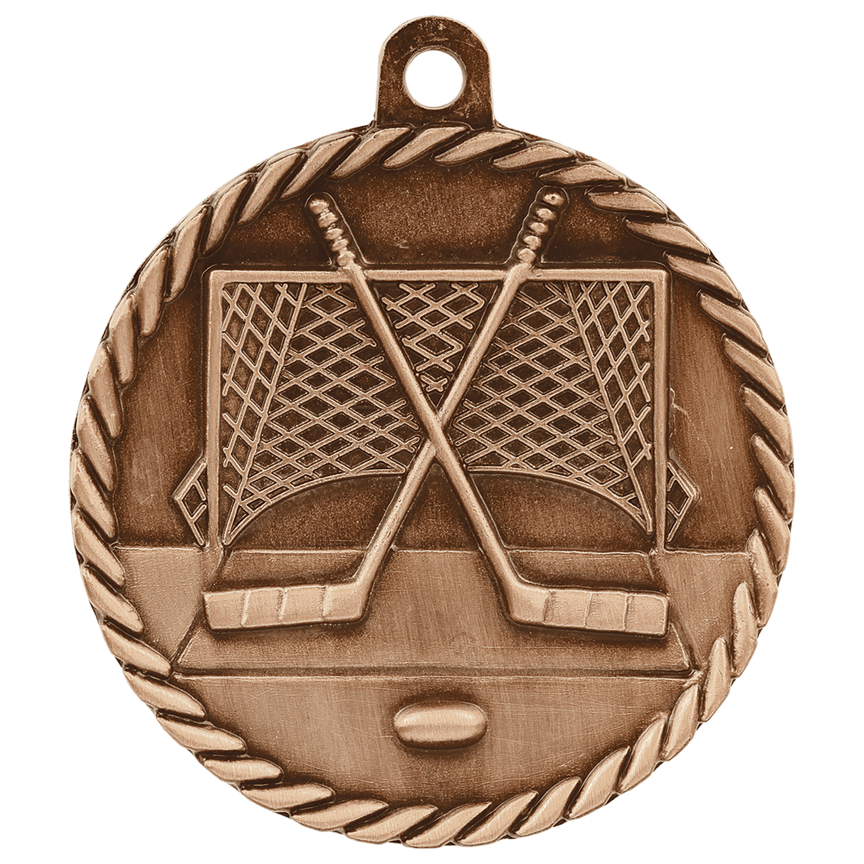 2" Hockey High Relief Medal
