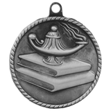 2" Lamp of Knowledge High Relief Medal