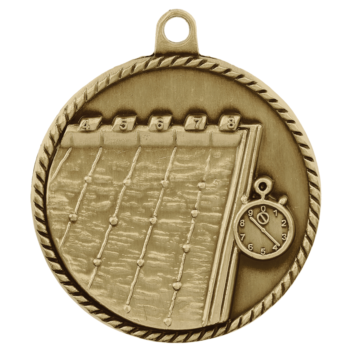 2" Swimming High Relief Medal