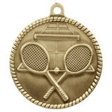 2" Tennis High Relief Medal