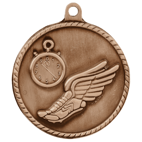 Antique Bronze 2" Track High Relief Medal
