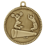 2" Cheer High Relief Medal